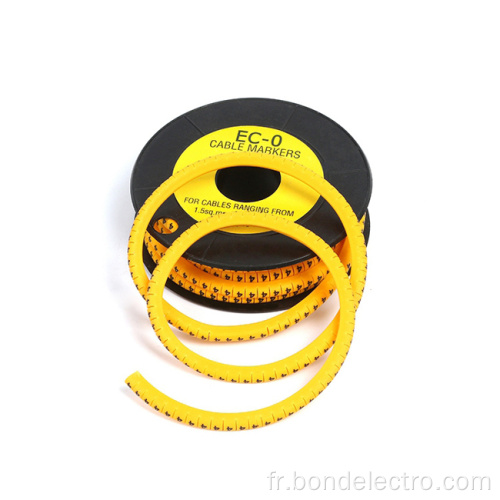 Marqueur de cravate de câble de matériau en PVC